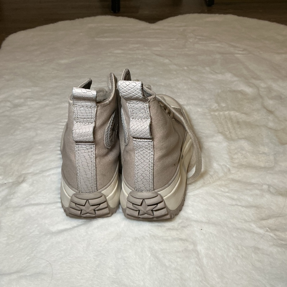 SOLD!!!!! DO NOT BUY ………Converse Light Gray Platform High-Tops - Picture 5 of 7
